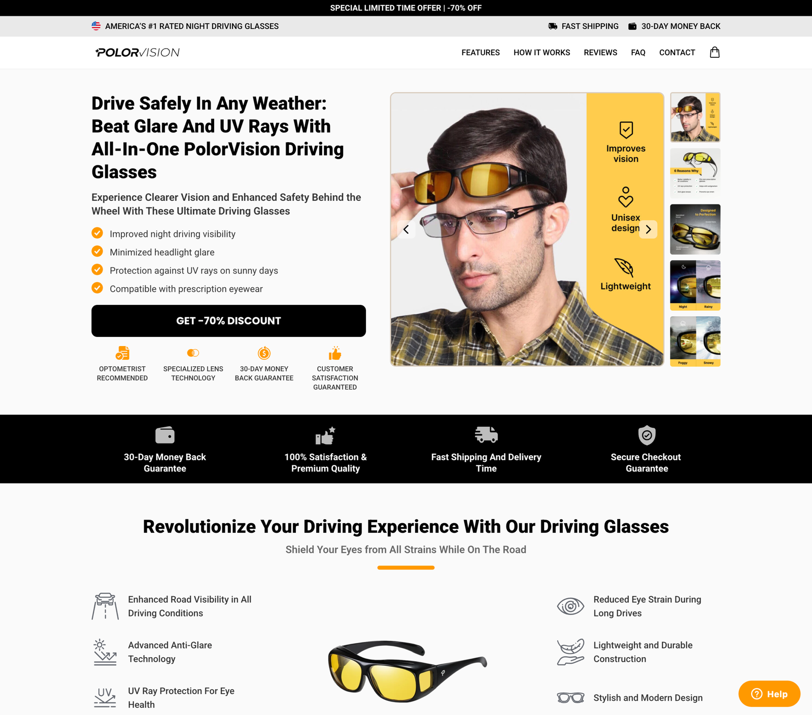 PolorVision Driving Glasses PolorVision Driving Glasses